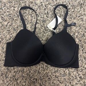 Aerie Smoothez Black Pull On Push Up Bra